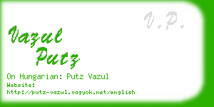 vazul putz business card